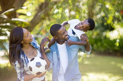 Happy-family-posing-together